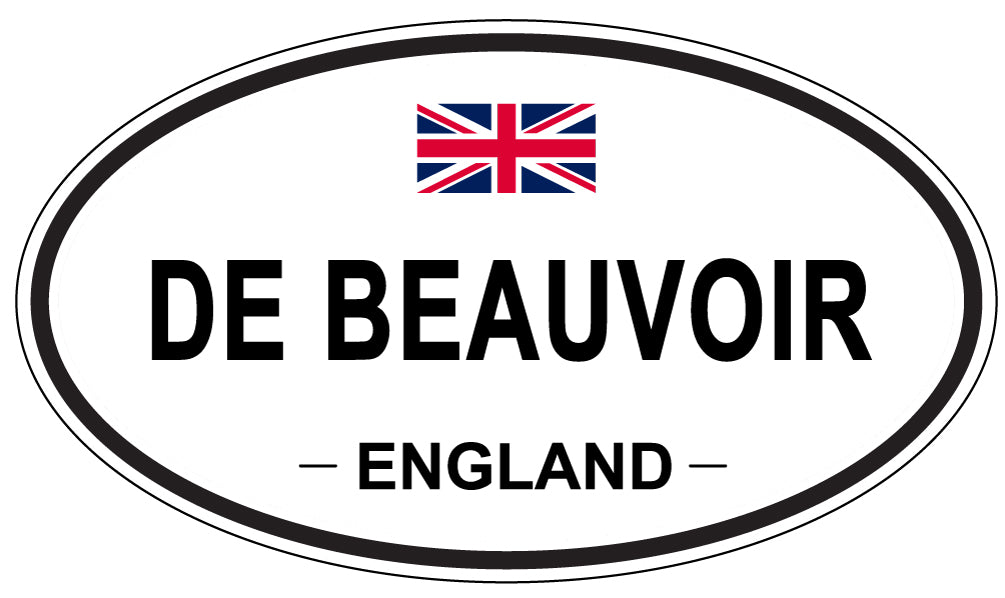 DE BEAUVOIR, England - Oval Magnet