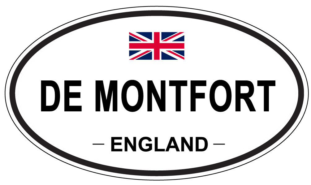 DE MONTFORT, ENGLAND - Oval Sticker