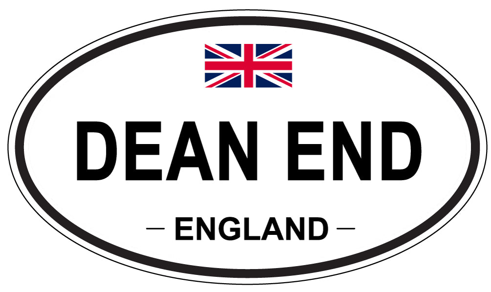 DEAN END, ENGLAND - Oval Sticker