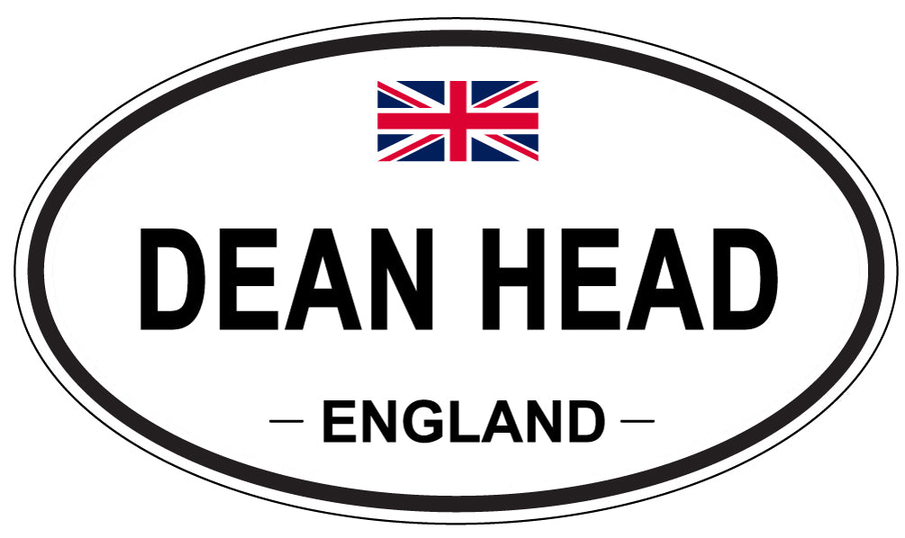 DEAN HEAD, ENGLAND - Oval Sticker