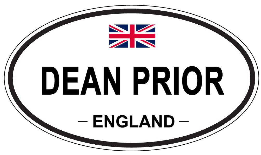 DEAN PRIOR, ENGLAND - Oval Sticker