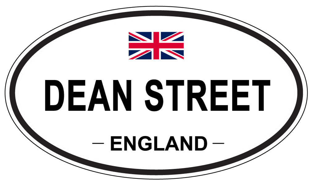 DEAN STREET, England - Oval Magnet