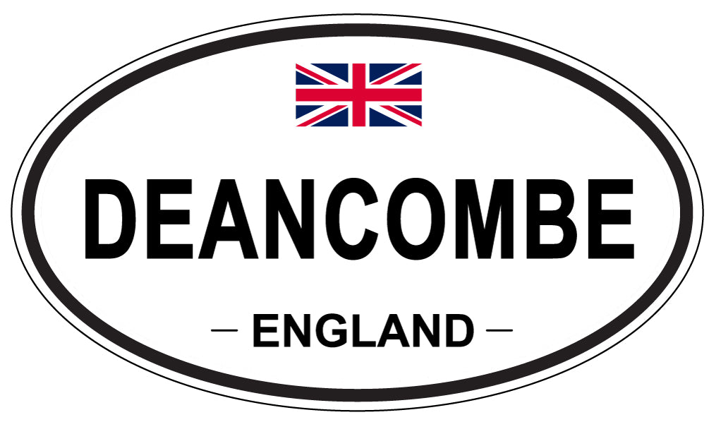 DEANCOMBE, ENGLAND - Oval Sticker