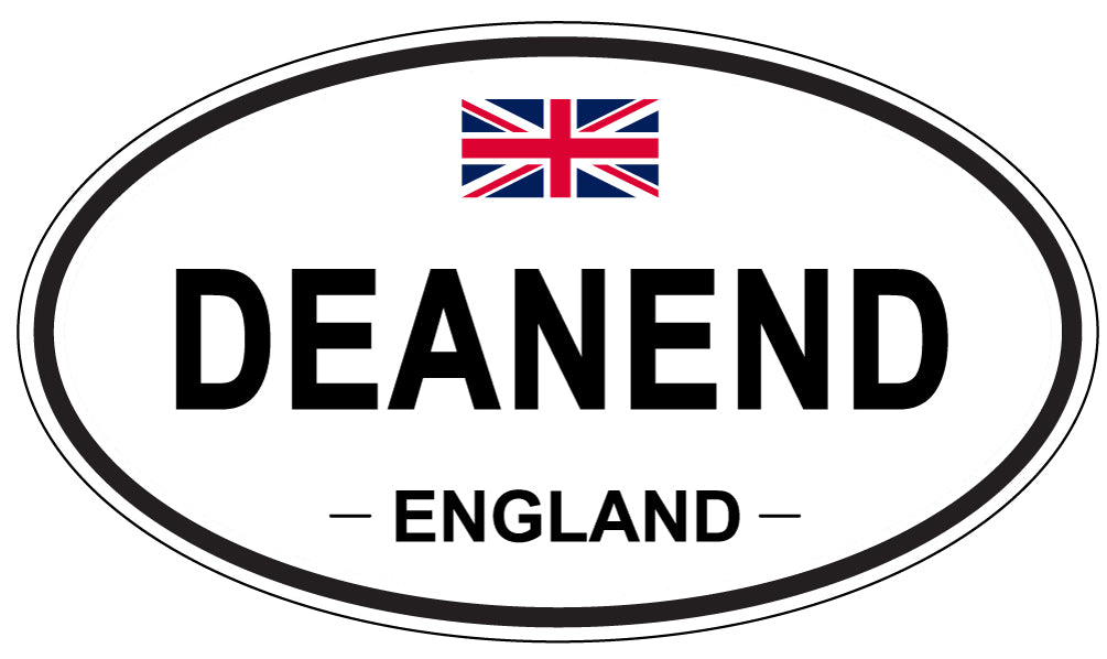 DEANEND, ENGLAND - Oval Sticker