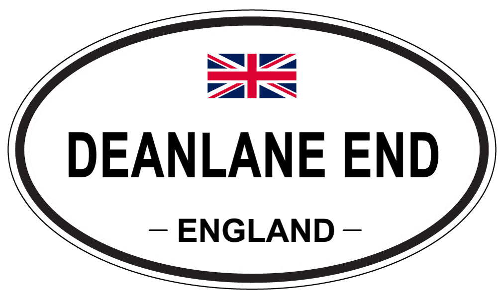 DEANLANE END, ENGLAND - Oval Sticker