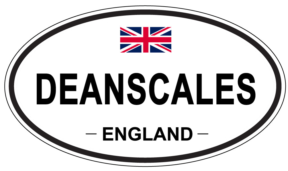 DEANSCALES, ENGLAND - Oval Sticker