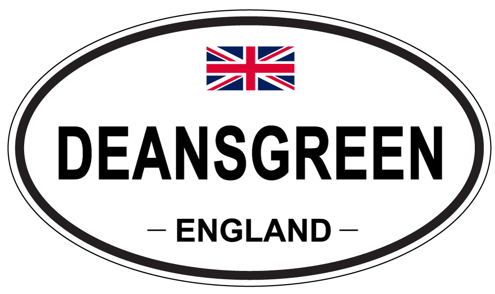 DEANSGREEN, ENGLAND - Oval Sticker