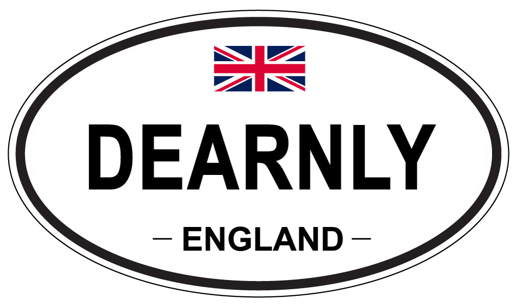 DEARNLY, England - Oval Magnet