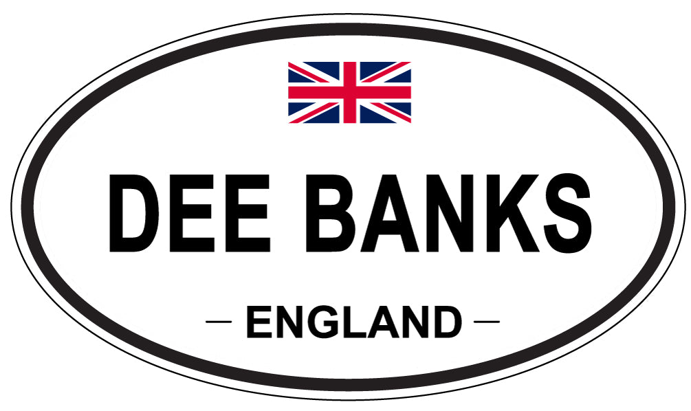 DEE BANKS, ENGLAND - Oval Sticker