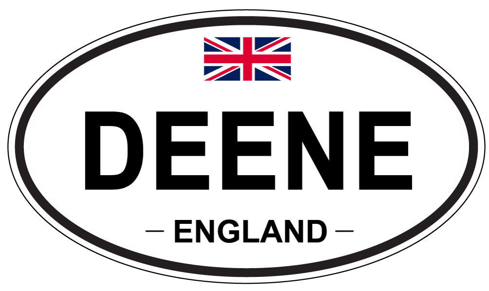DEENE, ENGLAND - Oval Sticker