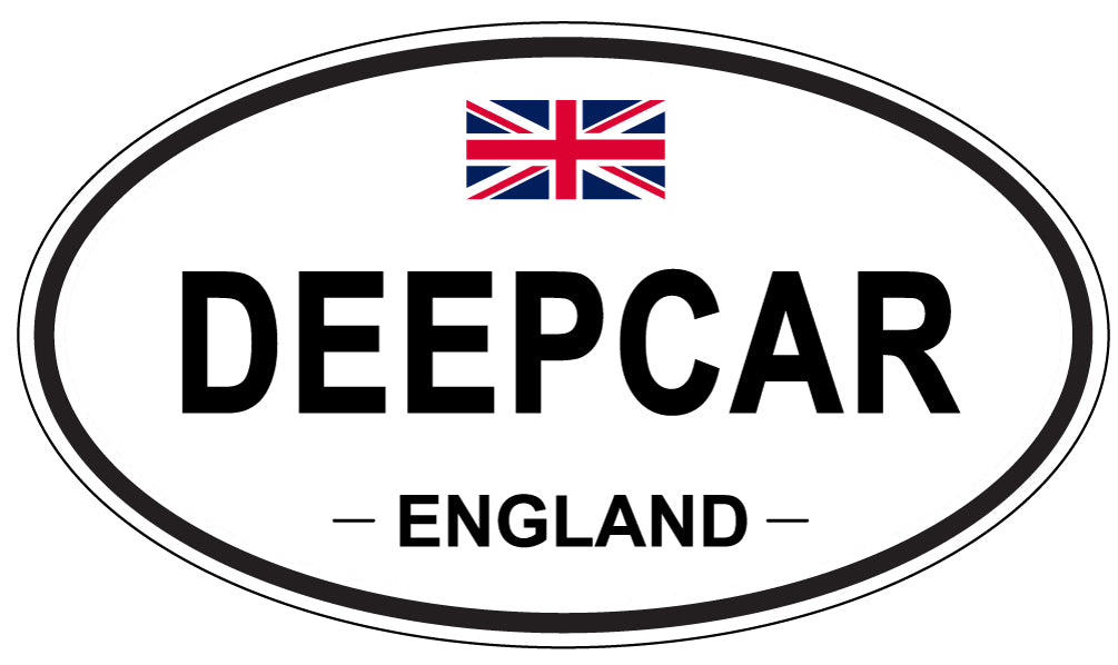 DEEPCAR, England - Oval Magnet