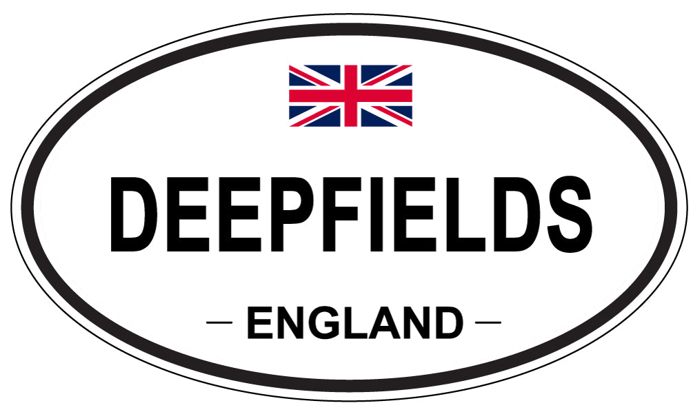 DEEPFIELDS, ENGLAND - Oval Sticker
