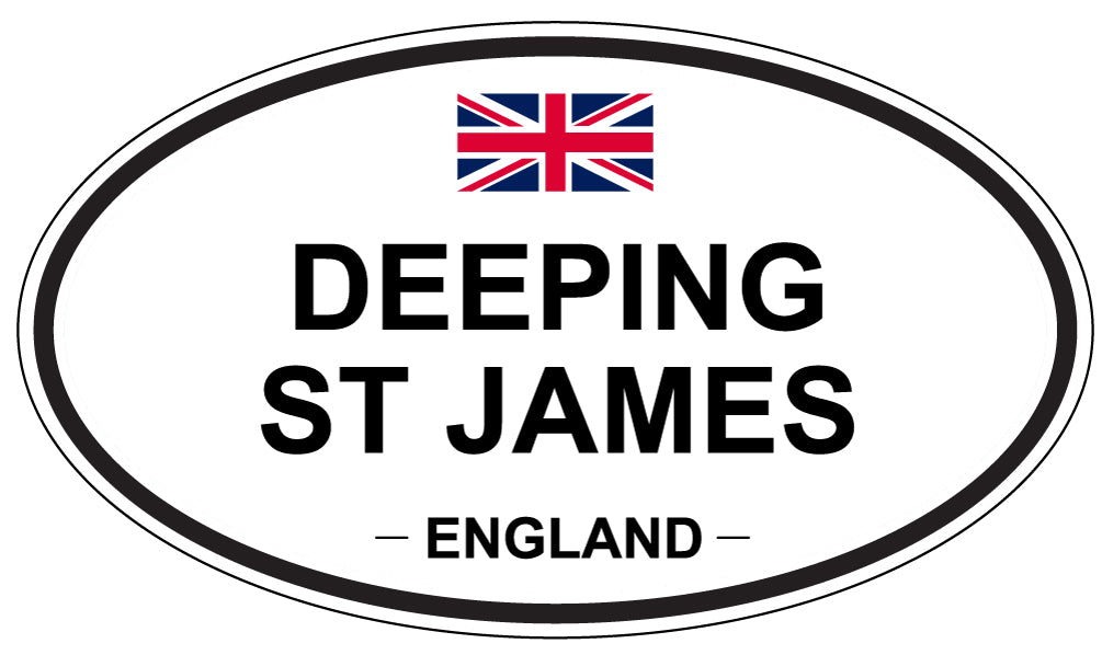 DEEPING ST JAMES, England - Oval Magnet