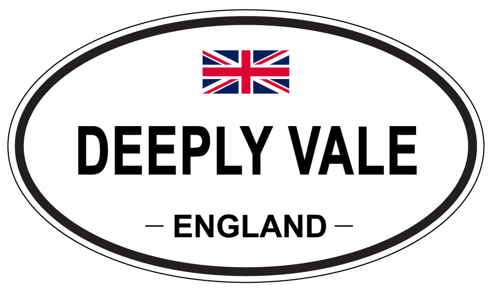 DEEPLY VALE, England - Oval Magnet