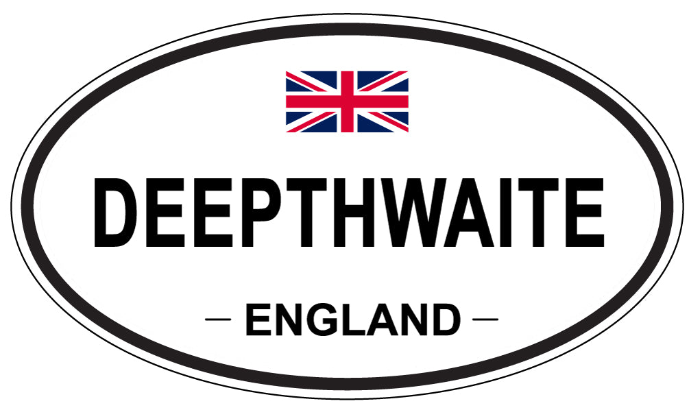 DEEPTHWAITE, ENGLAND - Oval Sticker