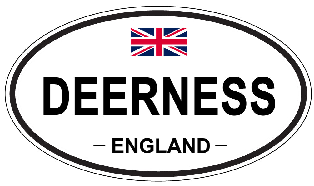 DEERNESS, England - Oval Magnet