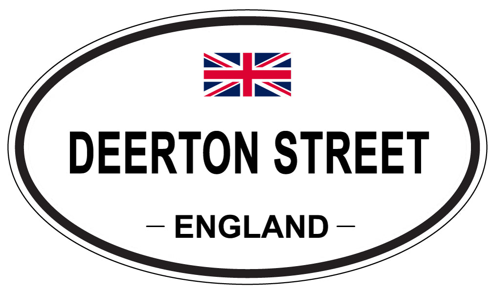 DEERTON STREET, England - Oval Magnet