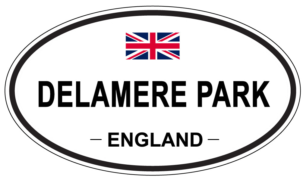 DELAMERE PARK, ENGLAND - Oval Sticker