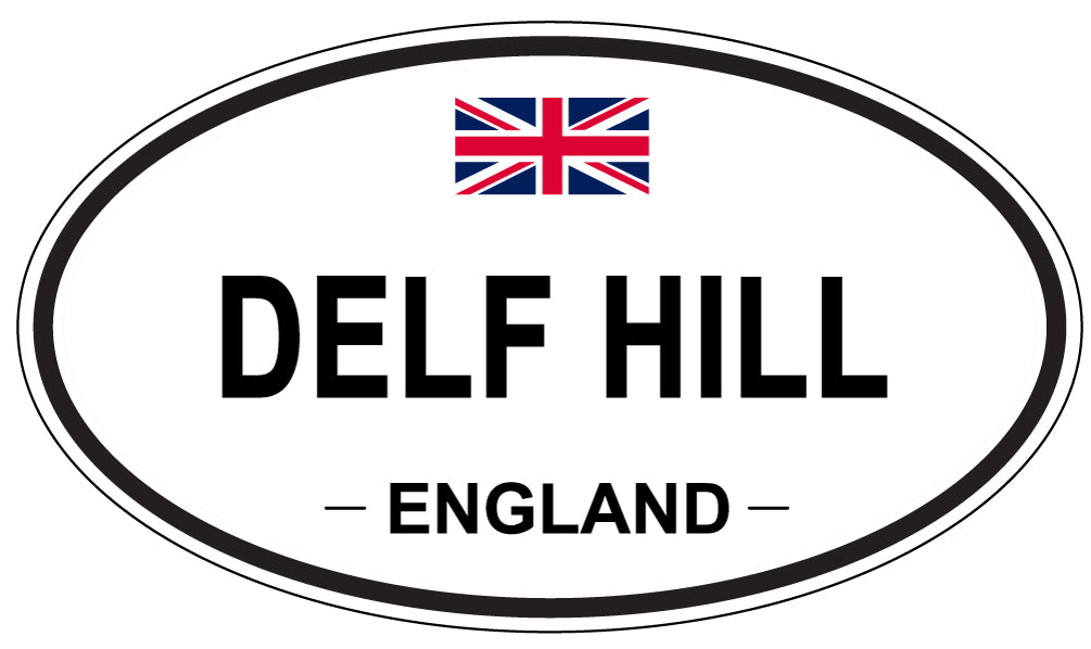 DELF HILL, ENGLAND - Oval Sticker