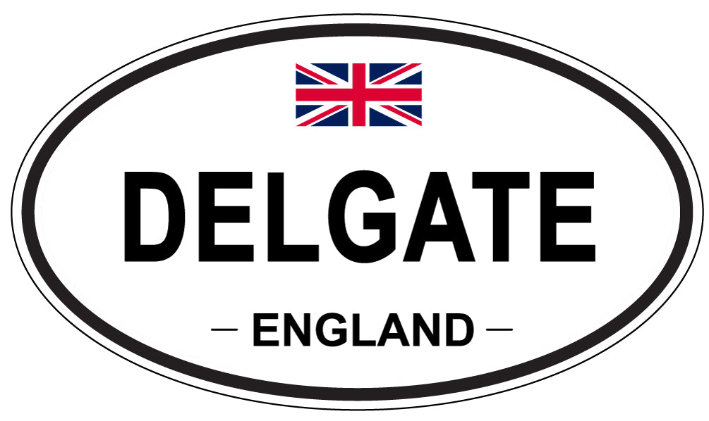 DELGATE, England - Oval Magnet