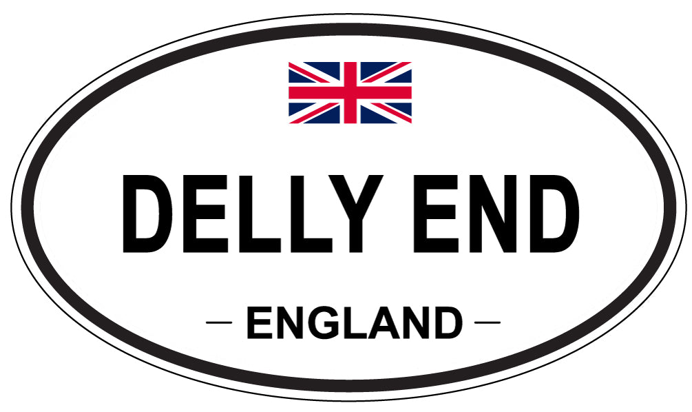 DELLY END, England - Oval Magnet