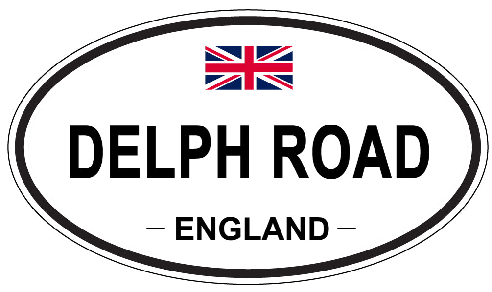 DELPH ROAD, England - Oval Magnet