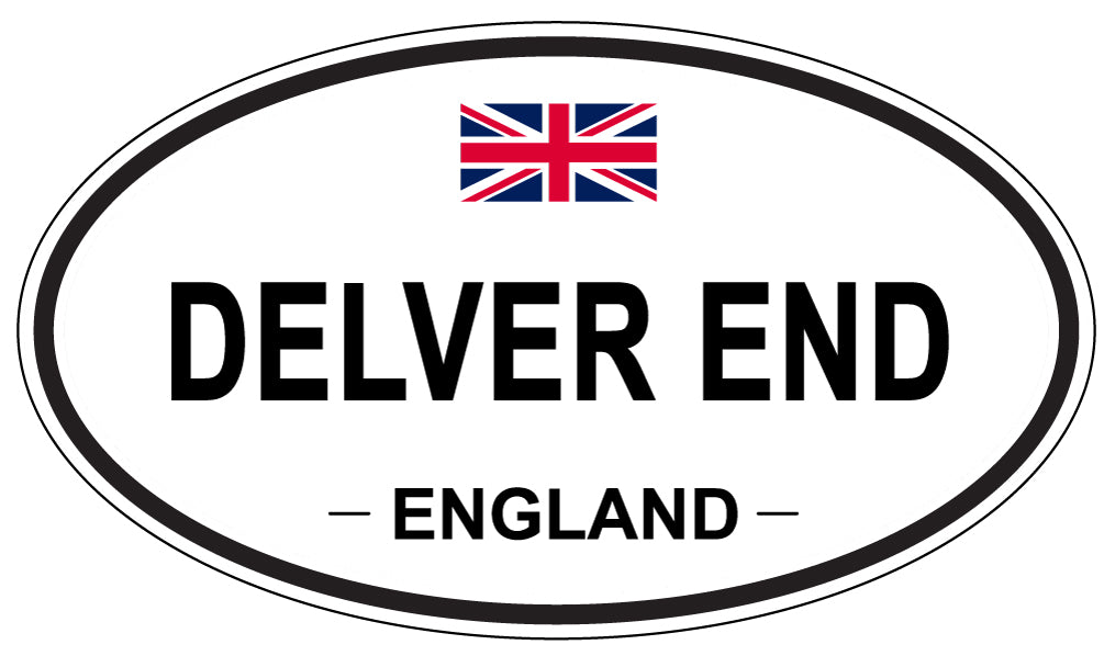 DELVER END, ENGLAND - Oval Sticker