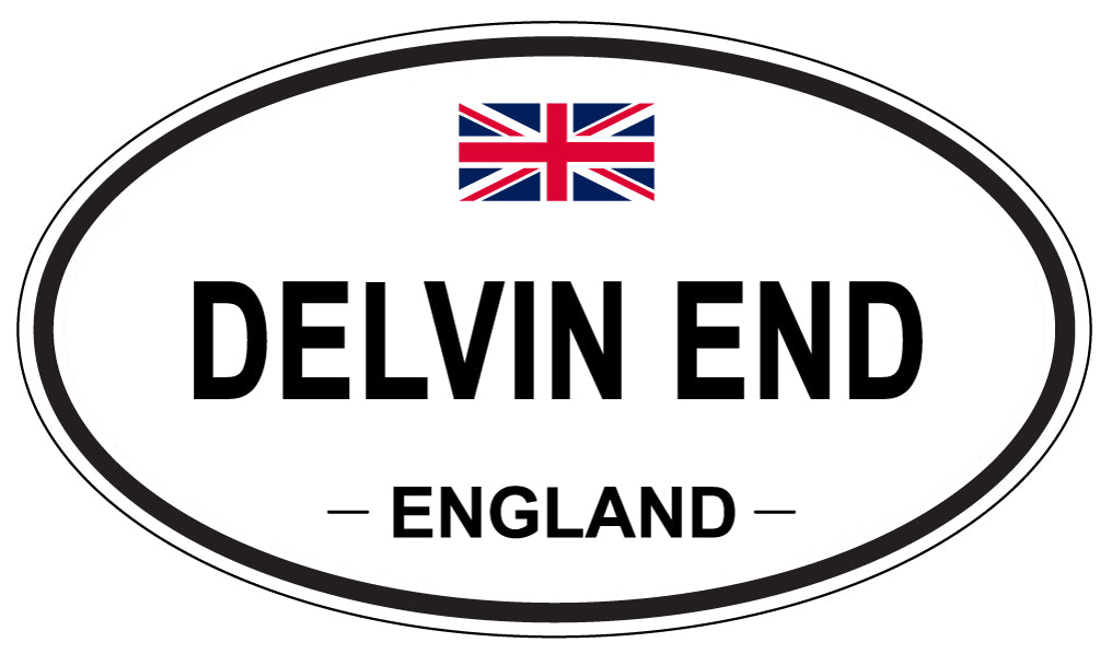DELVIN END, ENGLAND - Oval Sticker
