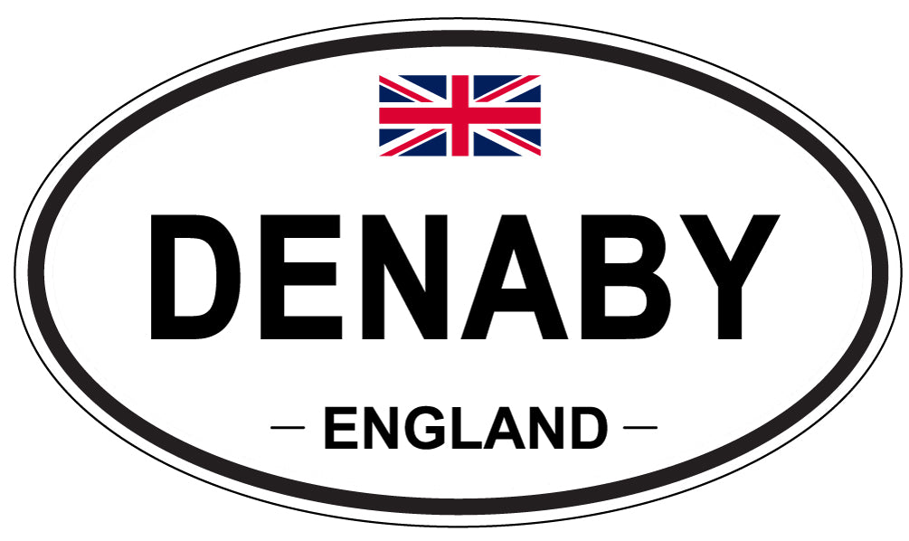 DENABY, ENGLAND - Oval Sticker
