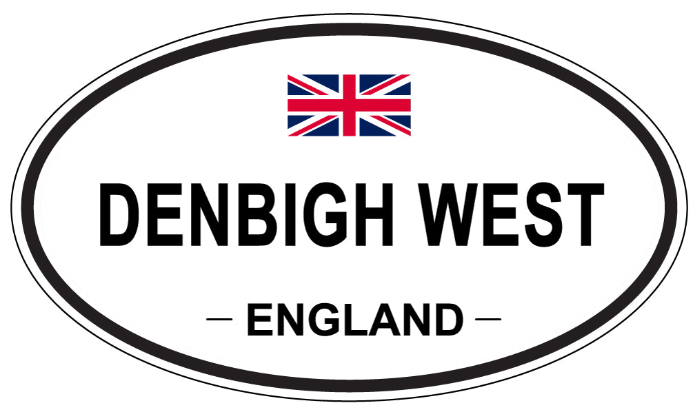 DENBIGH WEST, England - Oval Magnet