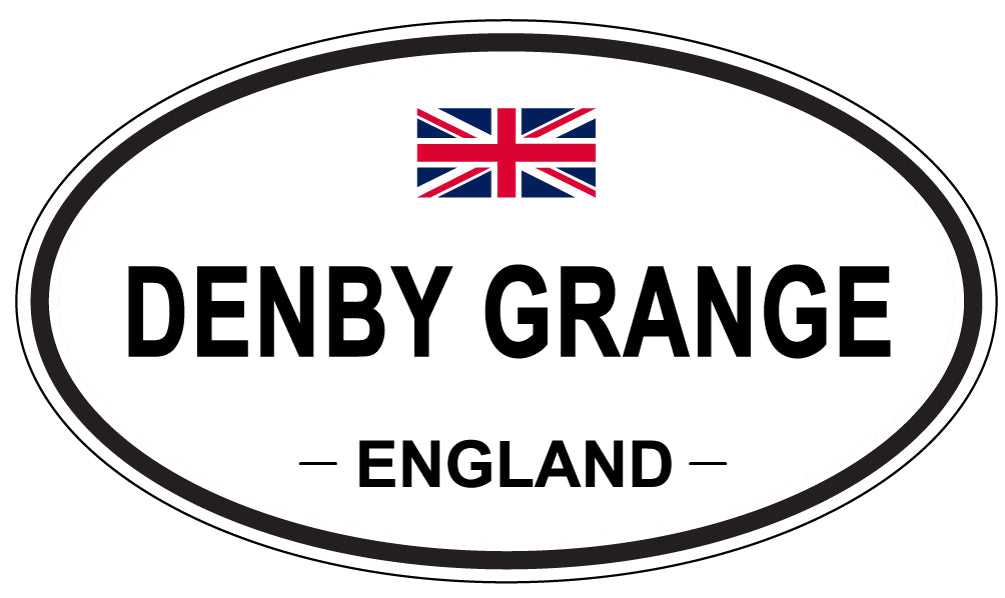 DENBY GRANGE, ENGLAND - Oval Sticker