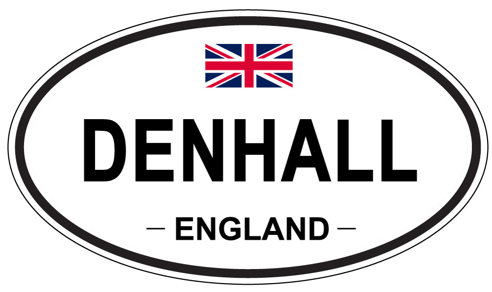 DENHALL, ENGLAND - Oval Sticker