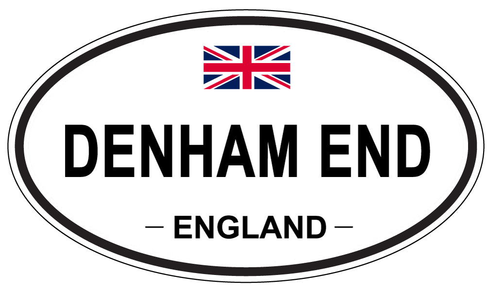 DENHAM END, ENGLAND - Oval Sticker