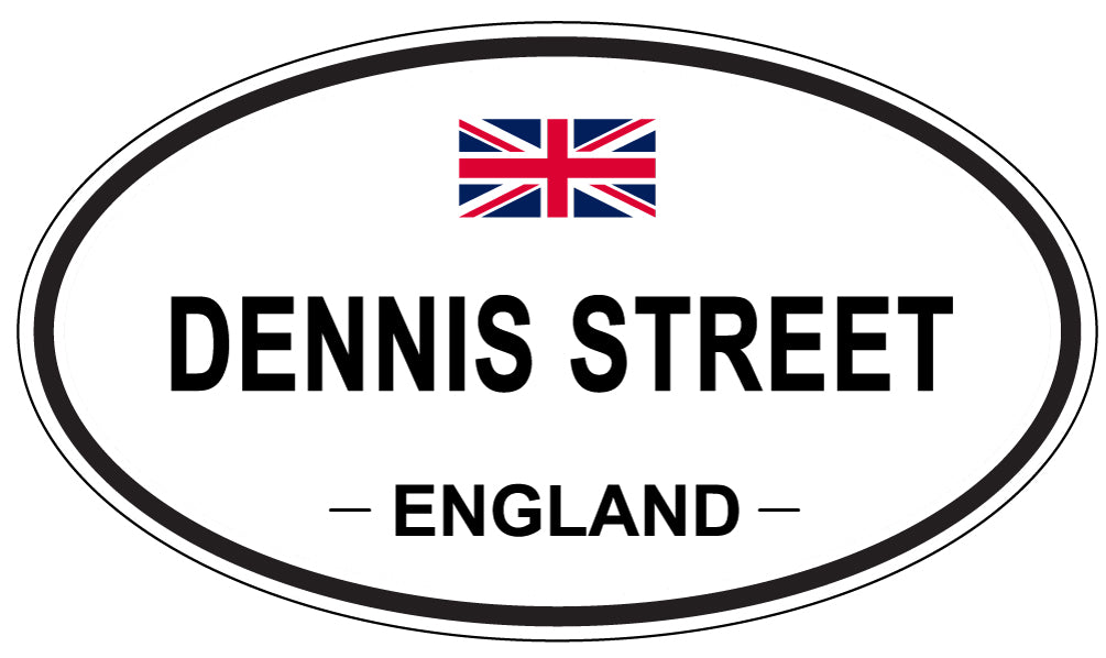DENNIS STREET, England - Oval Magnet