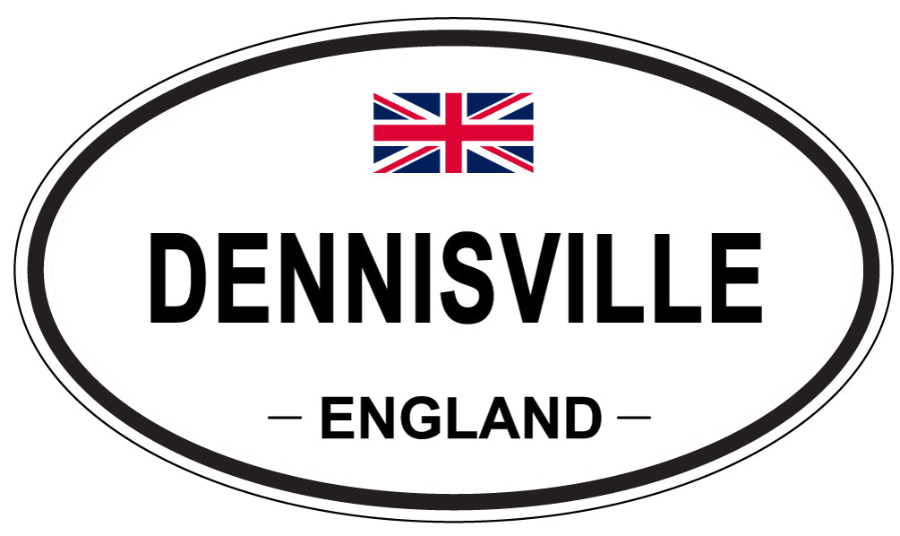 DENNISVILLE, England - Oval Magnet