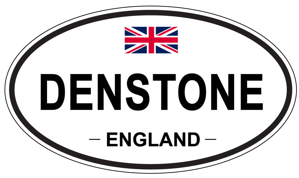 DENSTONE, ENGLAND - Oval Sticker