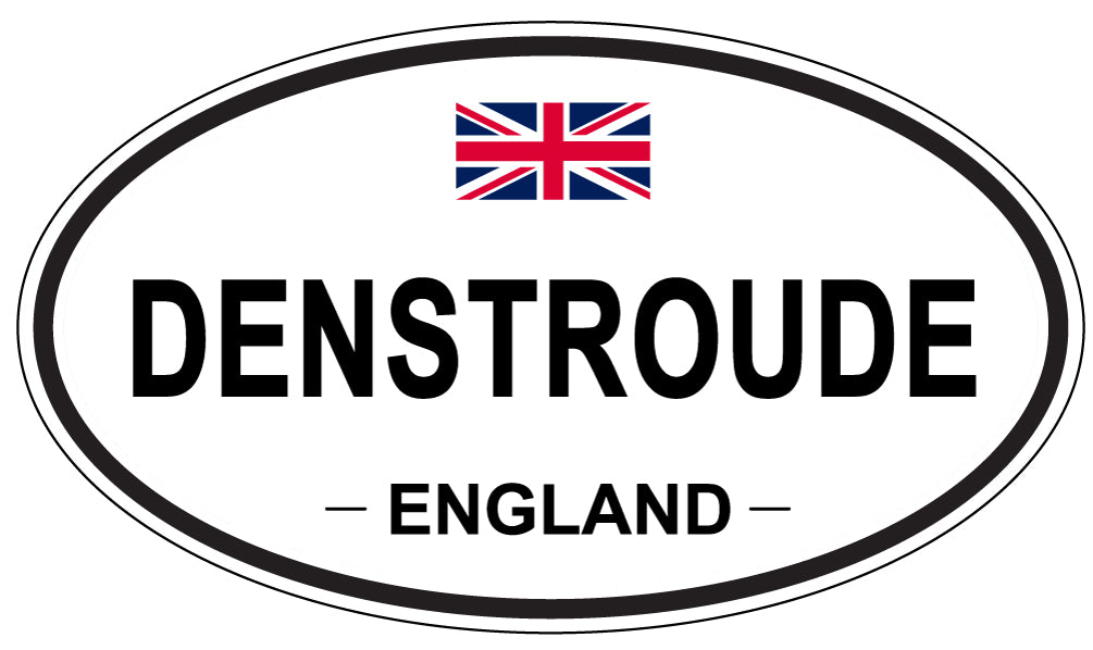 DENSTROUDE, ENGLAND - Oval Sticker