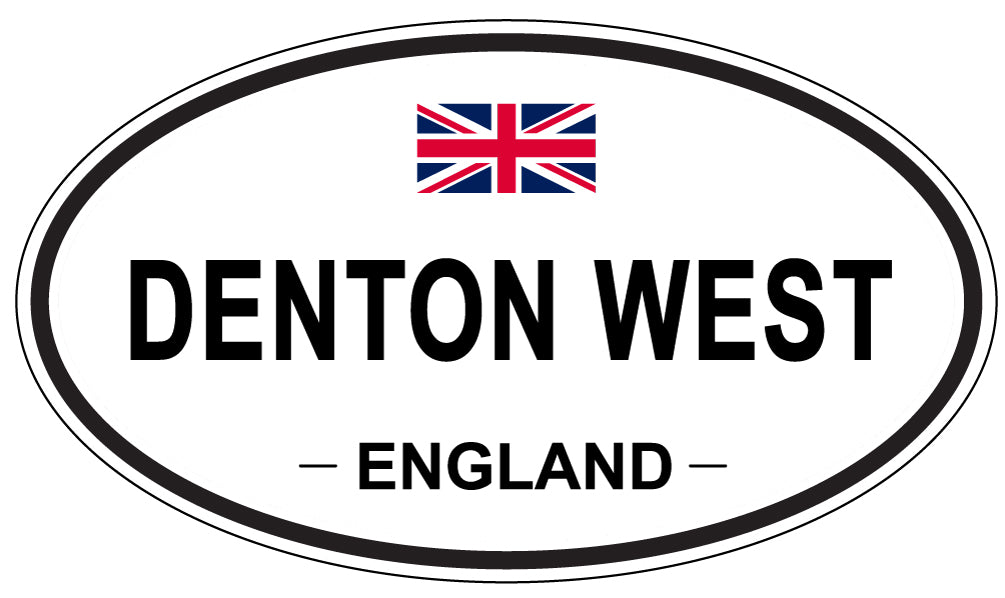 DENTON WEST, England - Oval Magnet