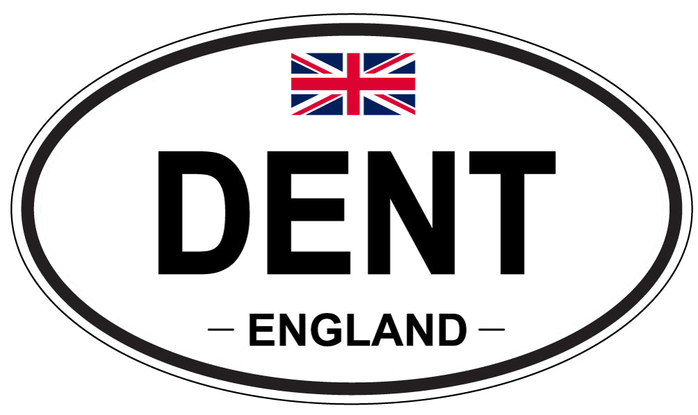 DENT, England - Oval Magnet