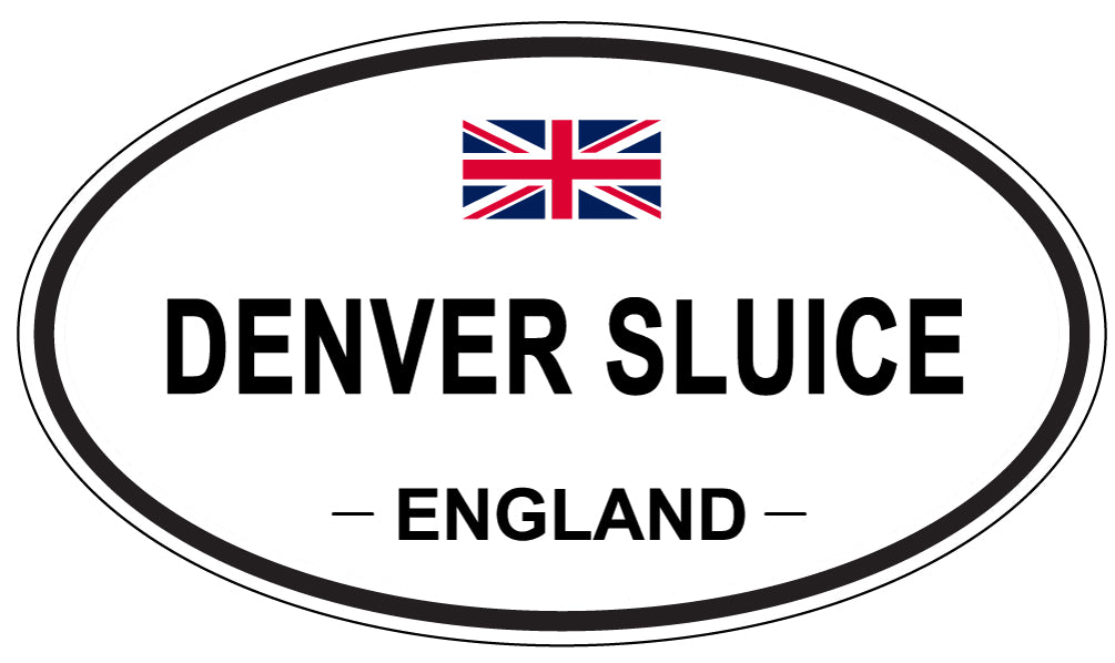 DENVER SLUICE, England - Oval Magnet