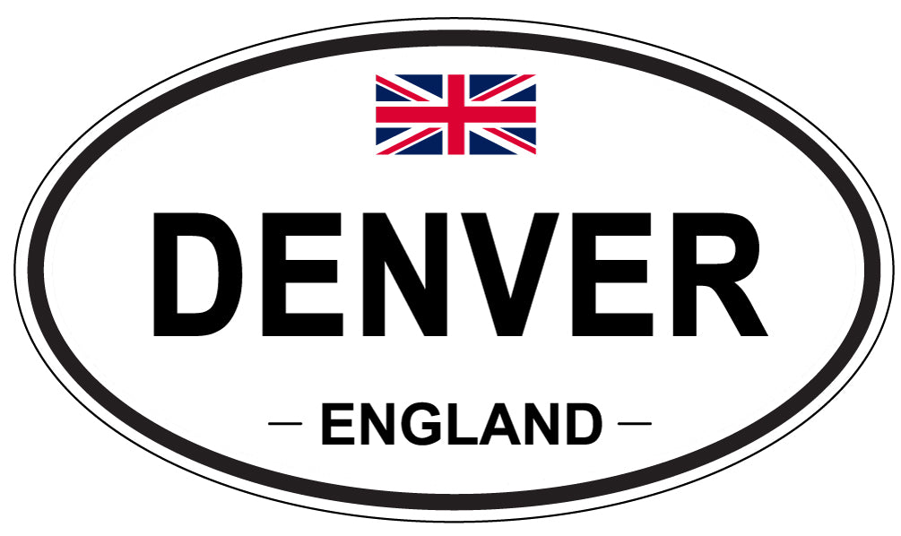 DENVER, ENGLAND - Oval Sticker