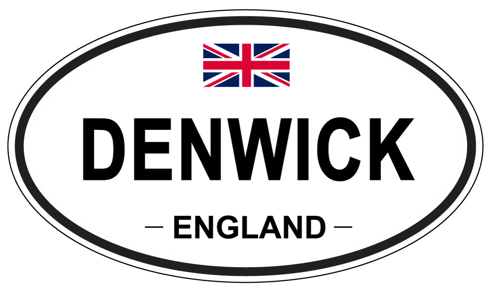 DENWICK, ENGLAND - Oval Sticker