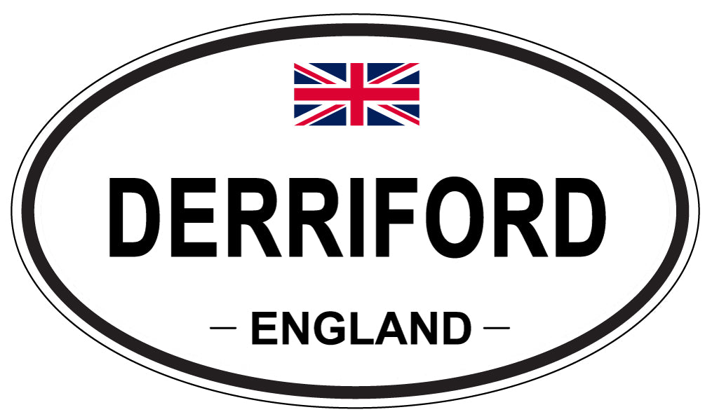 DERRIFORD, ENGLAND - Oval Sticker