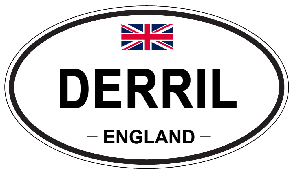 DERRIL, England - Oval Magnet