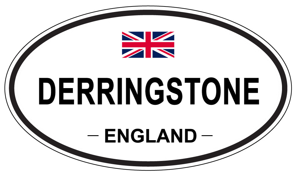 DERRINGSTONE, ENGLAND - Oval Sticker