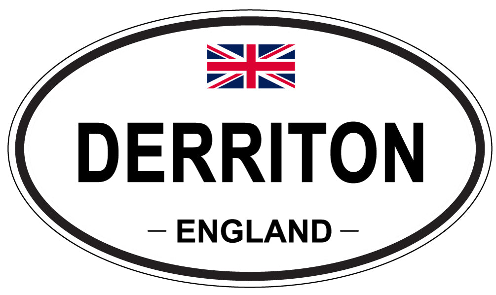 DERRITON, England - Oval Magnet