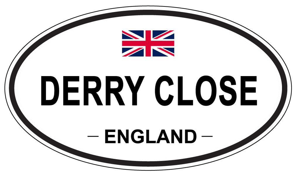 DERRY CLOSE, England - Oval Magnet