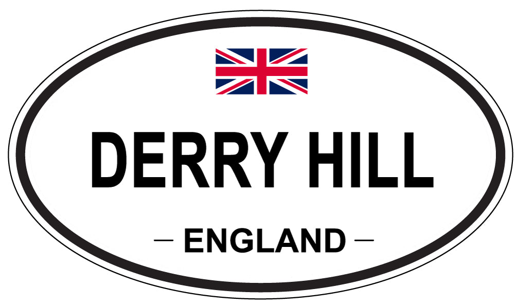 DERRY HILL, England - Oval Magnet