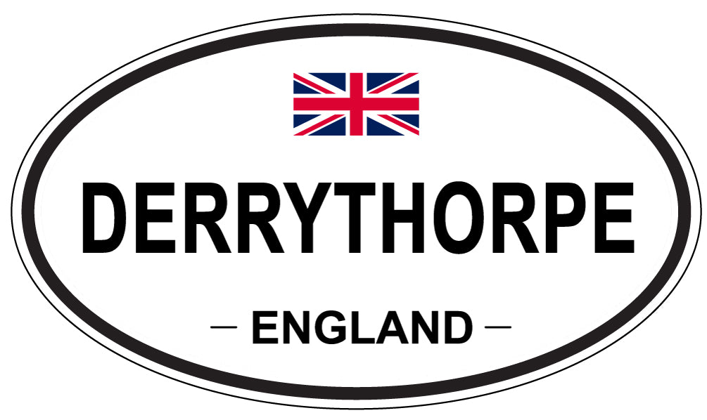 DERRYTHORPE, ENGLAND - Oval Sticker