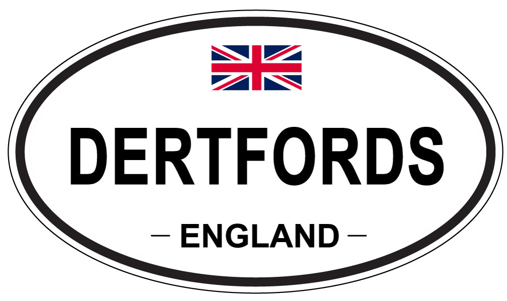 DERTFORDS, ENGLAND - Oval Sticker